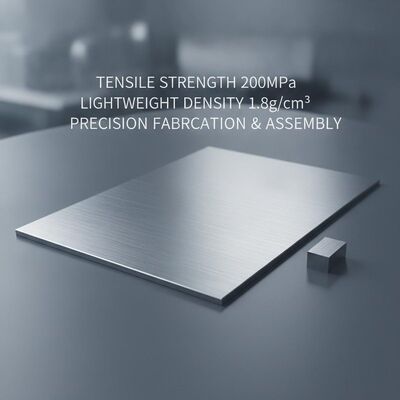 Treksterkte 200MPa Magnesiumlegering Plaat Lichtgewicht Dichtheid 18gcm3 Geschikt voor Precisiefabricage en Assemblage